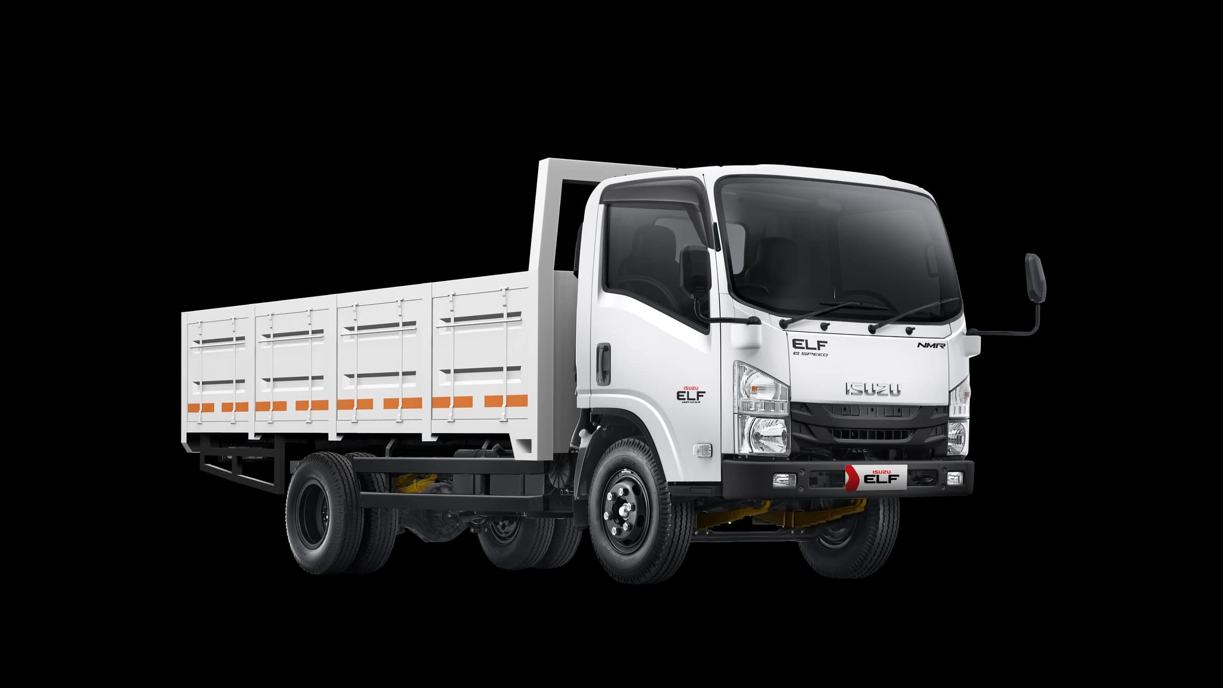 Isuzu ELF NMR HD 5.8 dengan contoh karoseri bak besi, referensi foto Isuzu EURO4