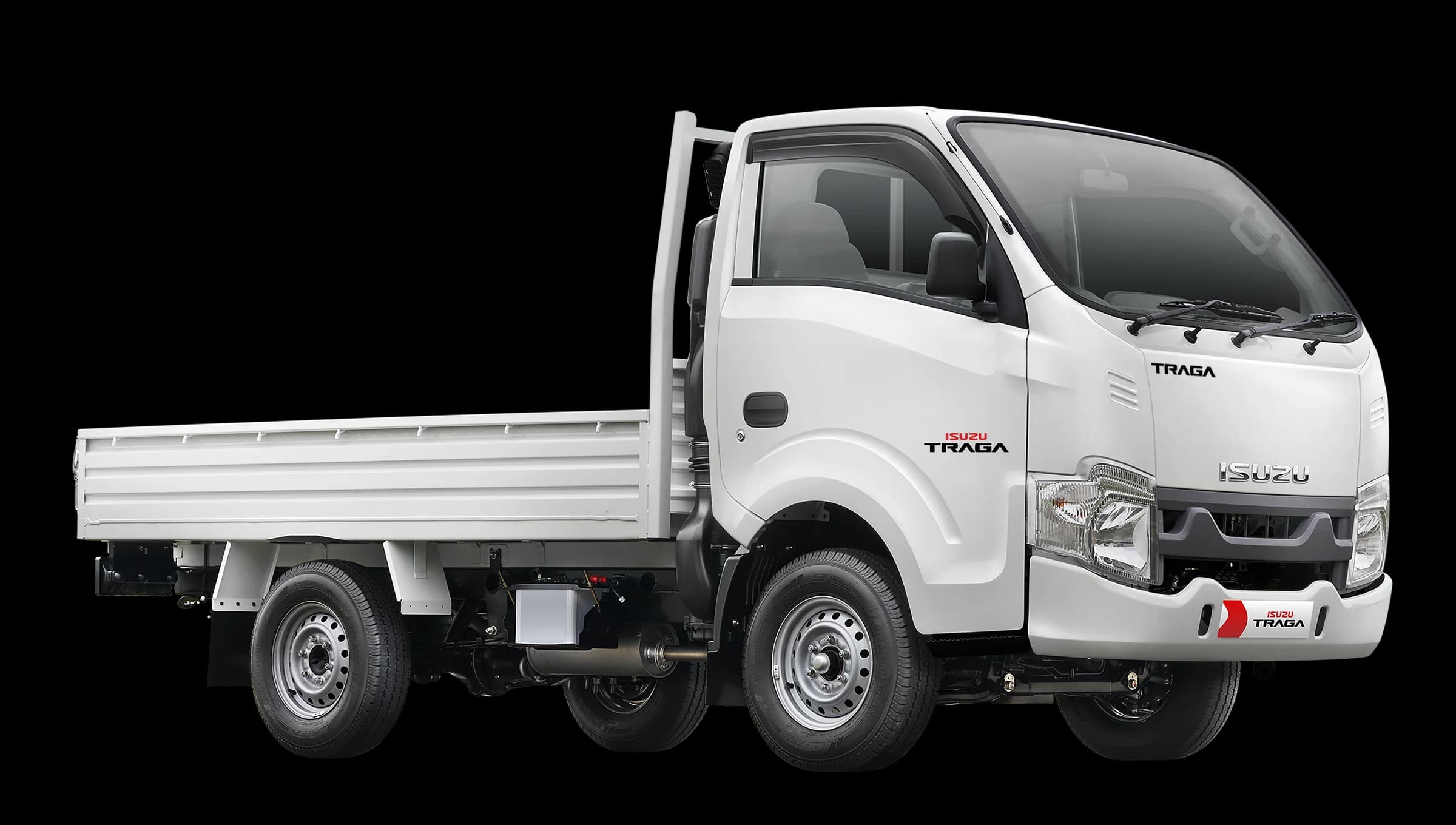 Isuzu TRAGA Pick Up dengan bak terbuka bawaan kendaraan, referensi foto Isuzu EURO4