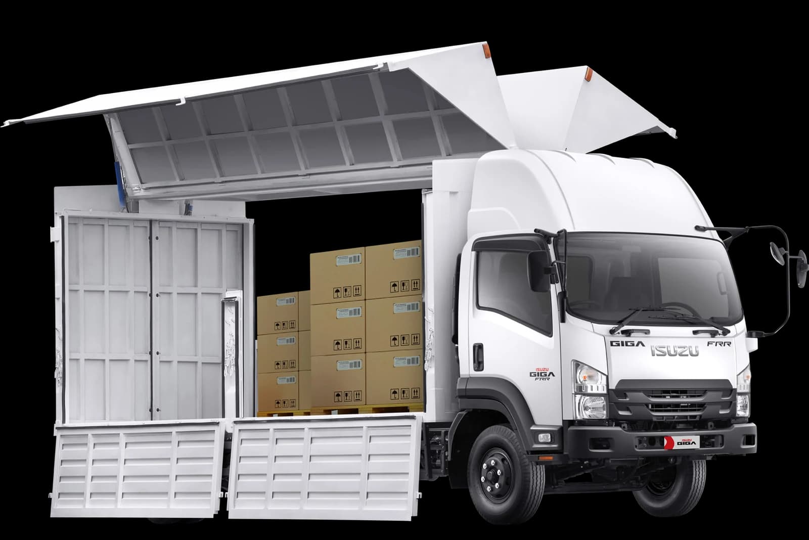 Aplikasi wing box Isuzu GIGA FRR