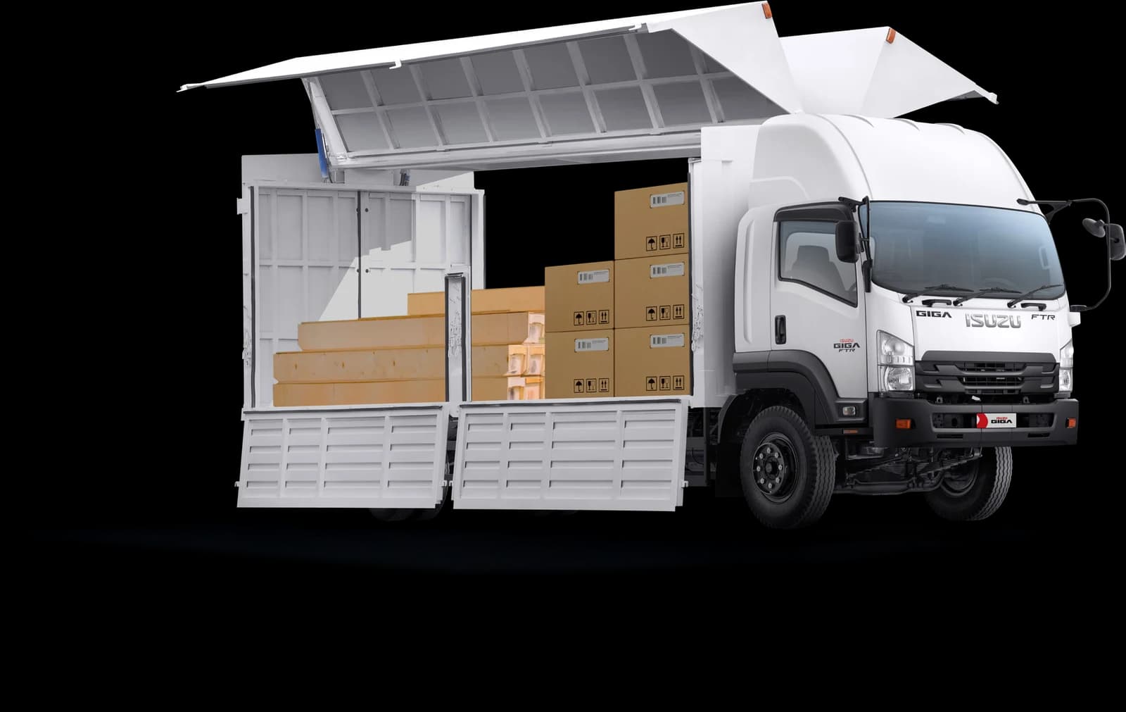 Aplikasi wing box Isuzu GIGA FTR